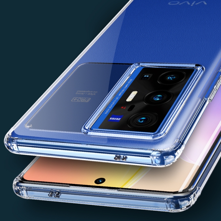 For vivo X70 Pro+ Ice Crystal PC + TPU Phone Case(Transparent) - B3