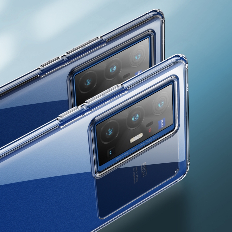 For vivo X70 Pro+ Ice Crystal PC + TPU Phone Case(Transparent) - B4