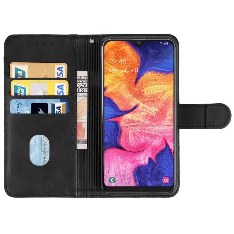 Leather Phone Case For Samsung Galaxy A10e(Black) - 2