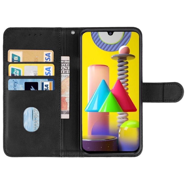 Leather Phone Case For Samsung Galaxy M31(Black) - 2