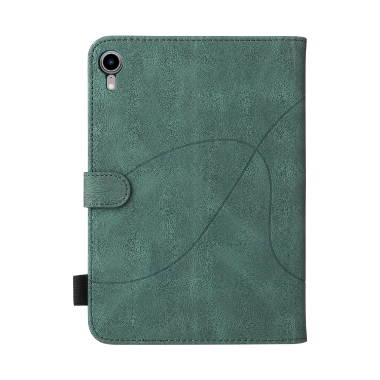 Dual-color Splicing Horizontal Flip Leather Tablet Case For iPad mini 6(Green) - 2