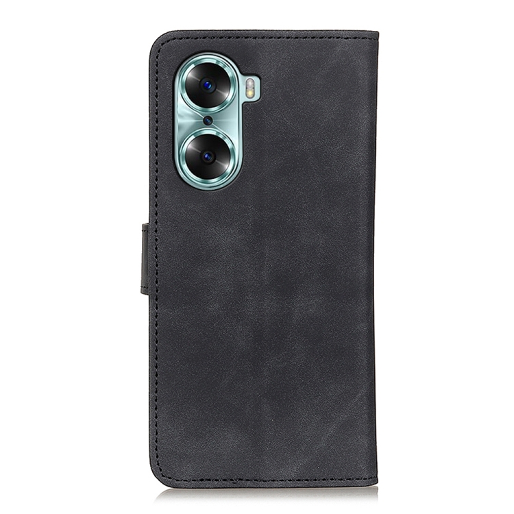 For Huawei Honor 60 KHAZNEH Retro Texture Horizontal Flip Leather Phone Case(Black) - 2