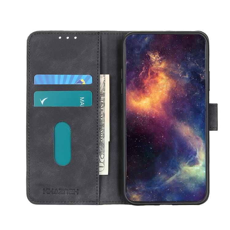 For Huawei Honor 60 KHAZNEH Retro Texture Horizontal Flip Leather Phone Case(Black) - 3