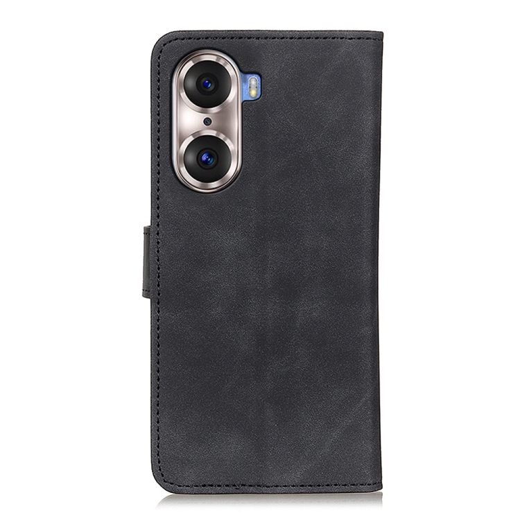 For Huawei Honor 60 Pro KHAZNEH Retro Texture Horizontal Flip Leather Phone Case(Black) - 2