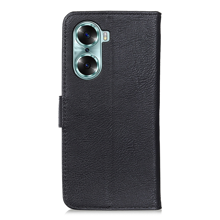 For Huawei Honor 60 KHAZNEH Cowhide Texture Horizontal Flip Leather Phone Case(Black) - 2