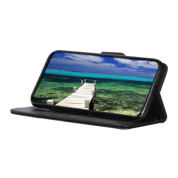 For Huawei Honor 60 KHAZNEH Cowhide Texture Horizontal Flip Leather Phone Case(Black) - 4