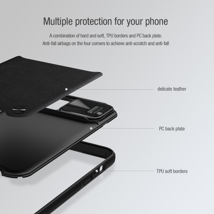 NILLKIN Suyi PC + TPU Phone Case For iPhone 13 Pro Max(Black) - 3