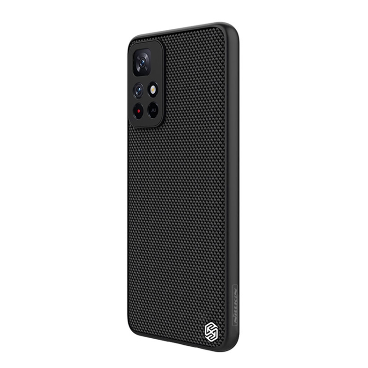 For Xiaomi Redmi Note 11 / 11T / Poco M4 Pro 5G NILLKIN 3D Textured Nylon Fiber TPU Phone Case(Black) - 1