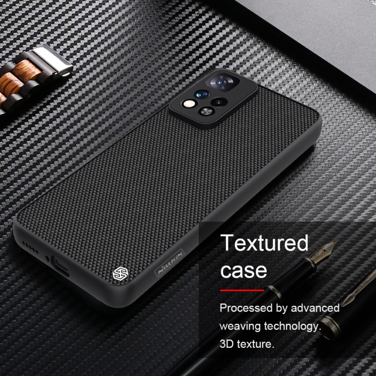 For Xiaomi Redmi Note 11 Pro / 11 Pro+ NILLKIN 3D Textured Nylon Fiber TPU Phone Case(Black) - 4