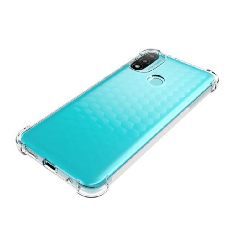 For Motorola Moto E20 Shockproof Non-slip Thickening TPU Phone Case(Transparent) - 2