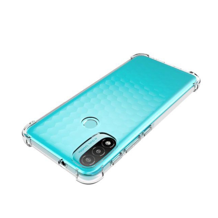 For Motorola Moto E20 Shockproof Non-slip Thickening TPU Phone Case(Transparent) - 4