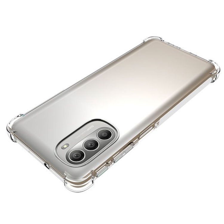 For Motorola Moto G51 5G Shockproof Non-slip Thickening TPU Phone Case(Transparent) - 3