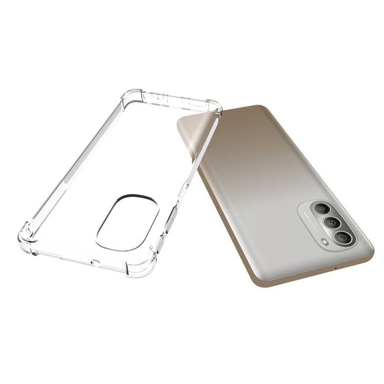 For Motorola Moto G51 5G Shockproof Non-slip Thickening TPU Phone Case(Transparent) - 4
