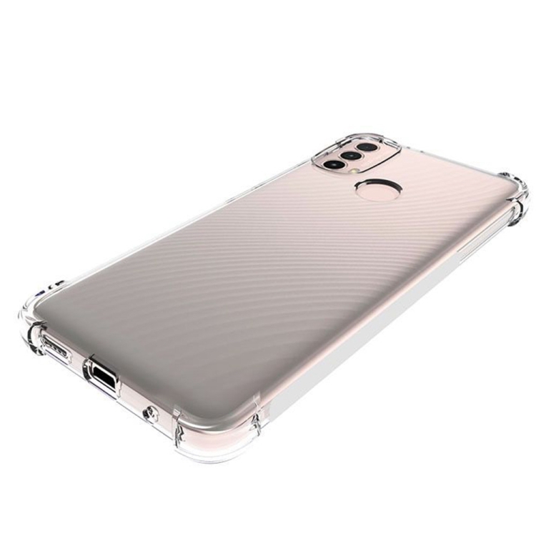For Motorola Moto E30 Shockproof Non-slip Thickening TPU Phone Case(Transparent) - 2