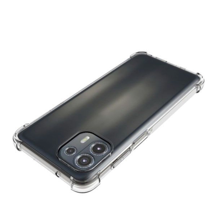 For Motorola Moto Edge 20 Lite Shockproof Non-slip Thickening TPU Phone Case(Transparent) - 2