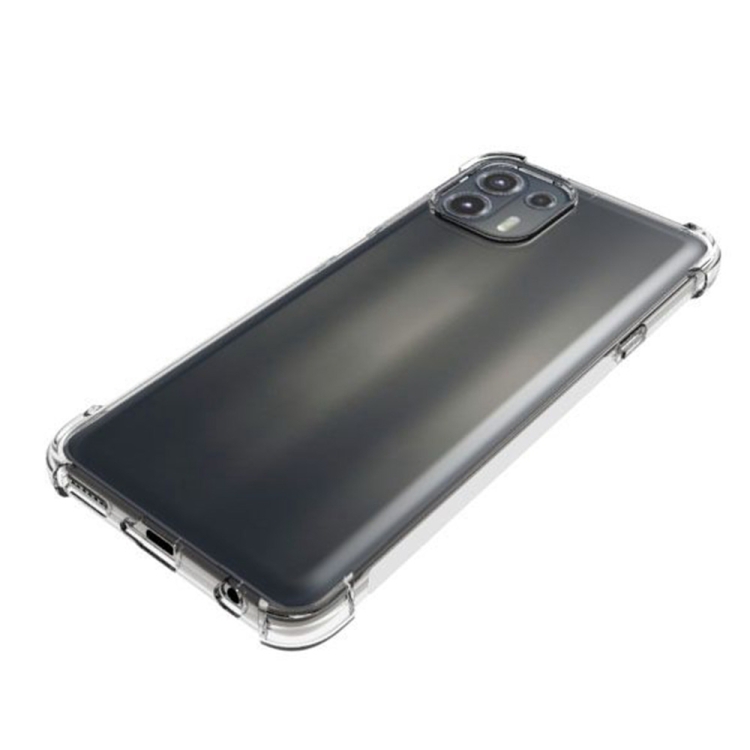 For Motorola Moto Edge 20 Lite Shockproof Non-slip Thickening TPU Phone Case(Transparent) - 3