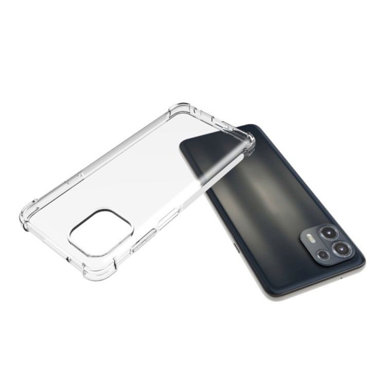 For Motorola Moto Edge 20 Lite Shockproof Non-slip Thickening TPU Phone Case(Transparent) - 4