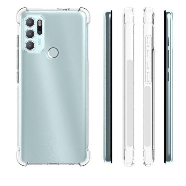 For Motorola Moto G60S Shockproof Non-slip Thickening TPU Phone Case(Transparent) - 1