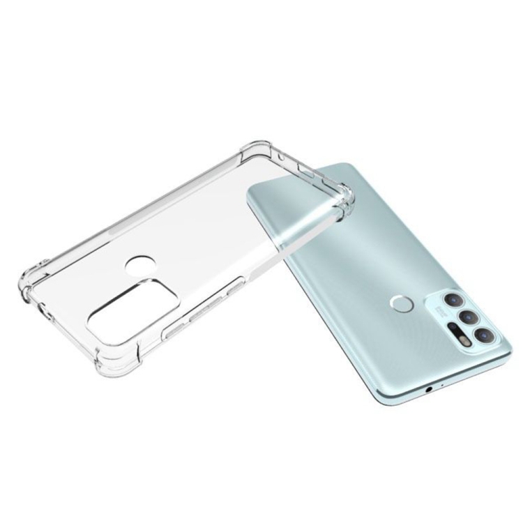 For Motorola Moto G60S Shockproof Non-slip Thickening TPU Phone Case(Transparent) - 4
