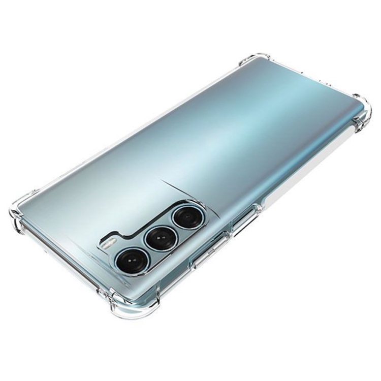 For Motorola Moto G200 5G  Shockproof Non-slip Thickening TPU Phone Case(Transparent) - 2