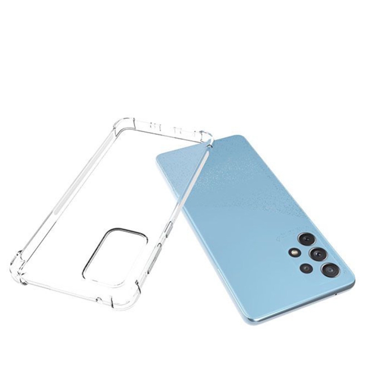 For Samsung Galaxy A73 Shockproof Non-slip Thickening TPU Phone Case(Transparent) - 4