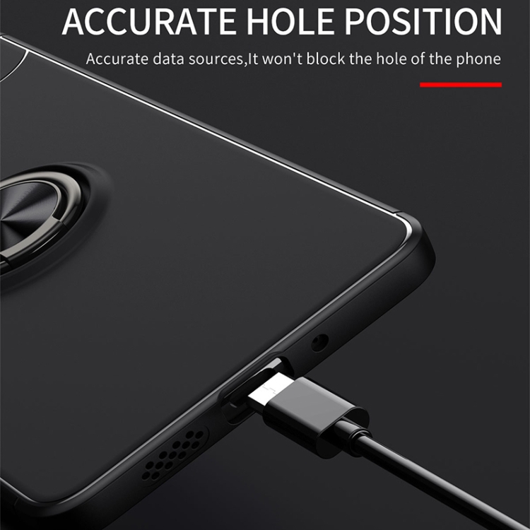 For Samsung Galaxy A73 5G Metal Ring Holder TPU Phone Case(Black) - 6