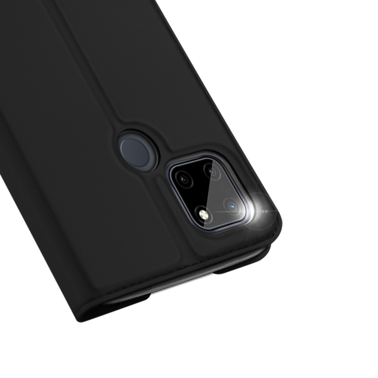 For OPPO Realme C21Y / C25Y DUX DUCIS Skin Pro Series Flip Leather Phone Case(Black) - 3