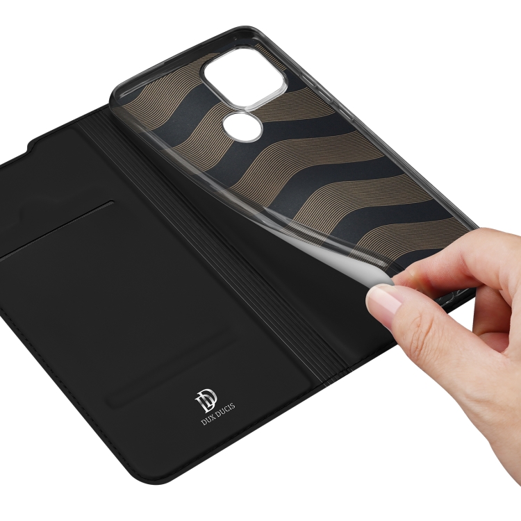 For OPPO Realme C21Y / C25Y DUX DUCIS Skin Pro Series Flip Leather Phone Case(Black) - 5