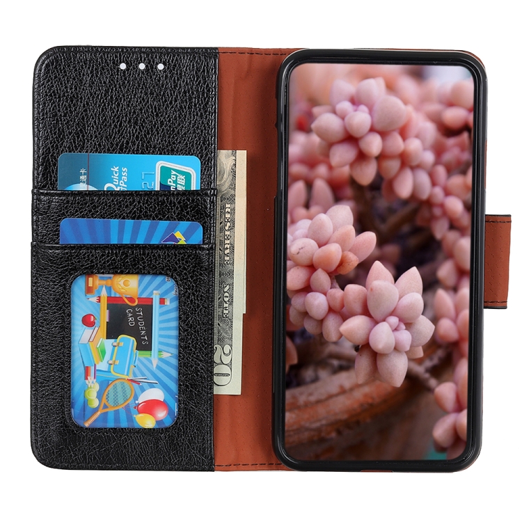 For OPPO Reno7 5G Nappa Texture Horizontal Flip Leather Phone Case(Black) - 3