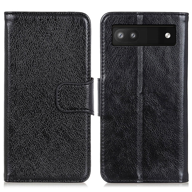 For Google Pixel 6a Nappa Texture Horizontal Flip Leather Phone Case(Black) - 1