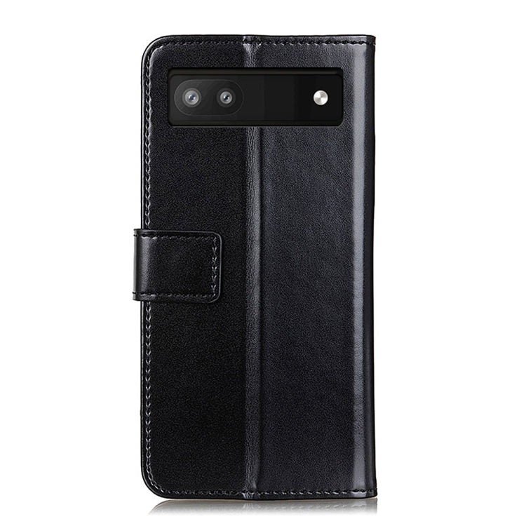 For Google Pixel 6a 3-Color Pearl Texture Magnetic Buckle Leather Phone Case(Black) - 2