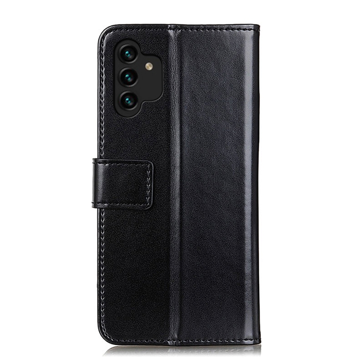 For Samsung Galaxy A13 4G 3-Color Pearl Texture Magnetic Buckle Leather Phone Case(Black) - 2
