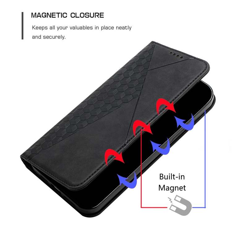 For Xiaomi Redmi Note 11 Skin Feel Magnetic Leather Phone Case(Black) - 2