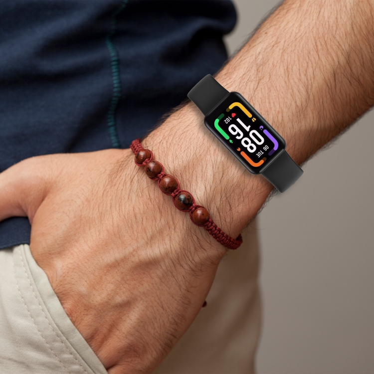 For Xiaomi Redmi Smart Band Pro Silicone Strap Watchband(Black) - B2
