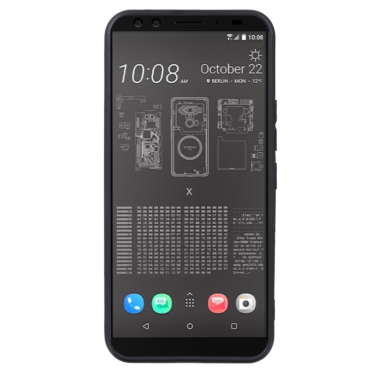 TPU Phone Case For HTC EXODUS 1 - Binance Edition(Black) - 1