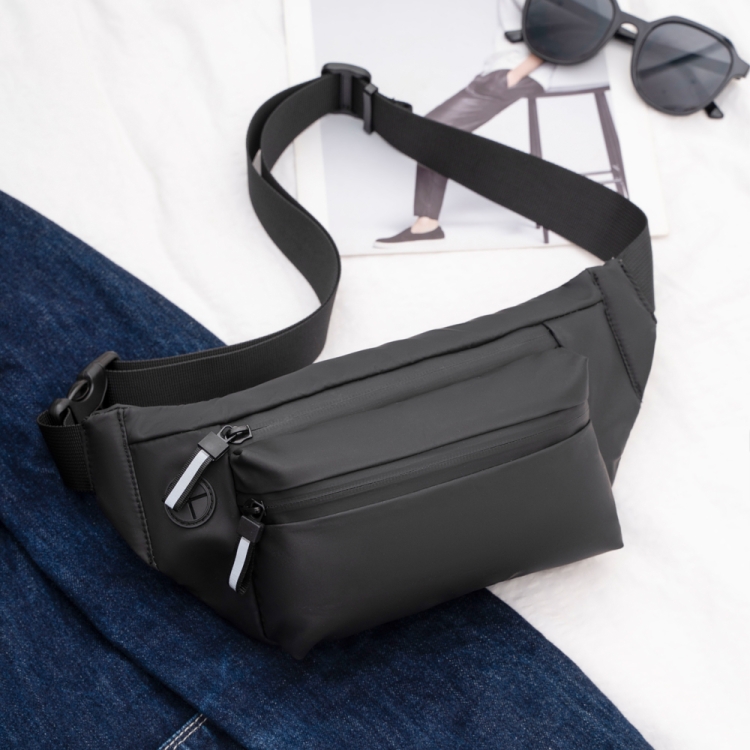 FEIHADUN cxs-321 Adjustable Oxford Cloth Waist Bag, Size: 32 x 12 x 6cm(Silver) - B3