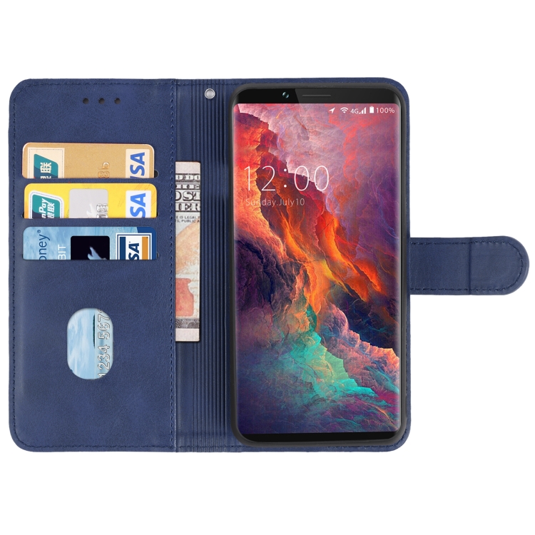 Leather Phone Case For UMIDIGI S2 Lite(Blue) - 2