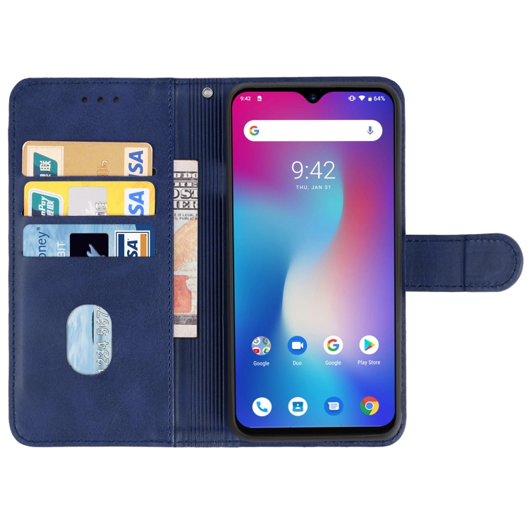 Leather Phone Case For UMIDIGI Power(Blue) - 2