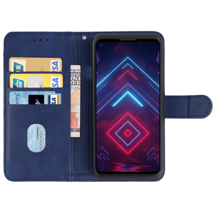 Leather Phone Case For DOOGEE V20 5G(Blue) - 2