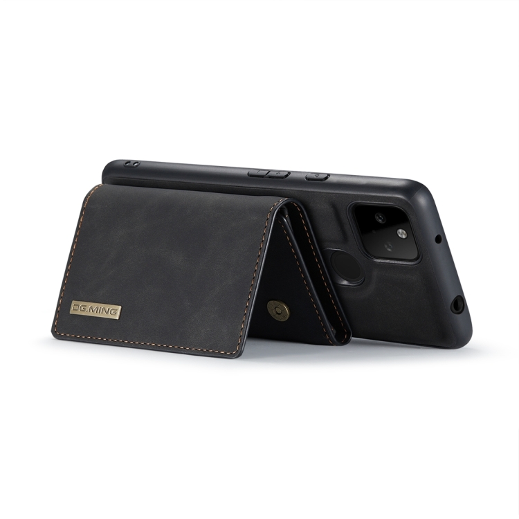 For Google Pixel 5a 5G DG.MING M1 Series 3-Fold Multi Card Wallet + Magnetic Back Cover Case(Black) - 3