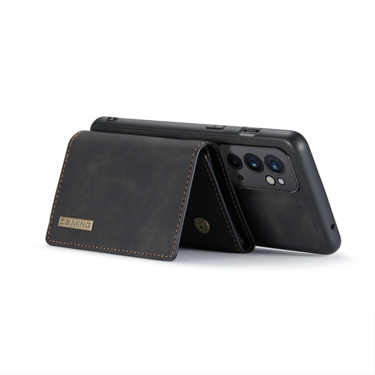 For OnePlus 9RT 5G DG.MING M1 Series 3-Fold Multi Card Wallet + Magnetic Back Cover Case(Black) - 3