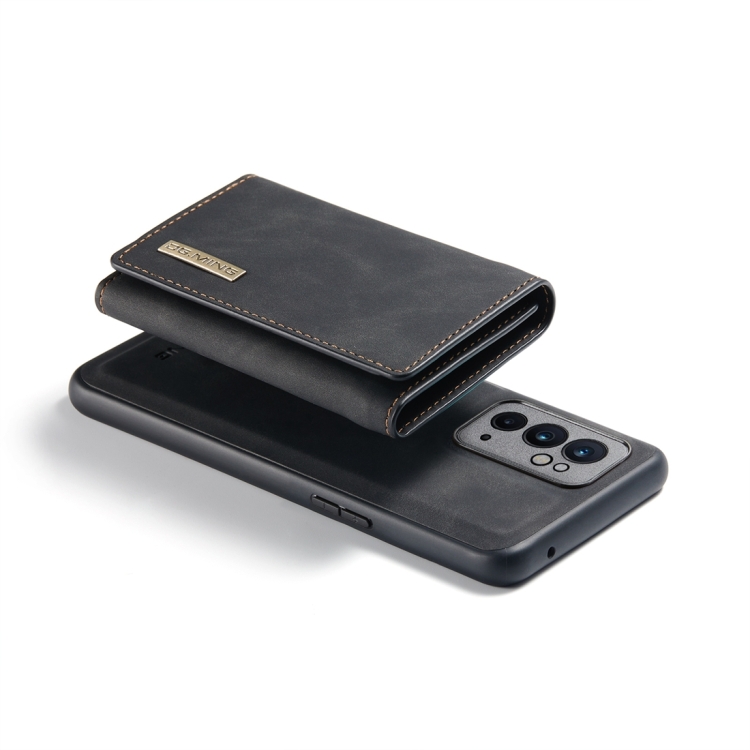 For OnePlus 9RT 5G DG.MING M1 Series 3-Fold Multi Card Wallet + Magnetic Back Cover Case(Black) - 4