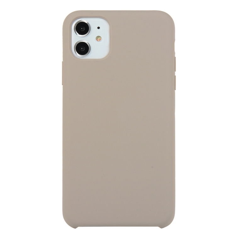 Sunsky For Iphone 11 Solid Color Solid Silicone Shockproof Case Pebble