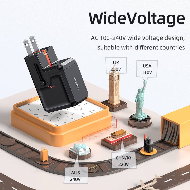 Mcdodo CH-811 Universal USB Charger 18W QC 3.0 PD3.0 Fast Charger 7
