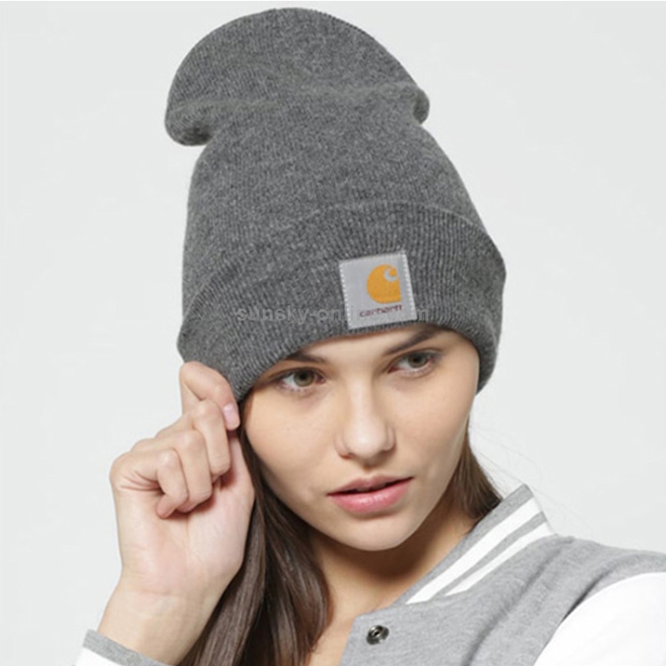 carhartt beanie on head