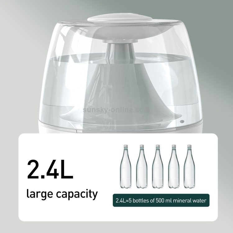 SUNSKY - Baseus DHYN-02 Surge 2.4L Desktop Humidifier Diffuser Aroma Mist Nebulizer(White)
