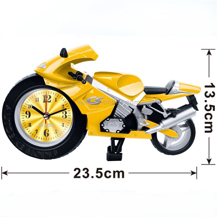 Sunsky Creative Artistic Motorcycle Alarm Clock Desk Clock Model