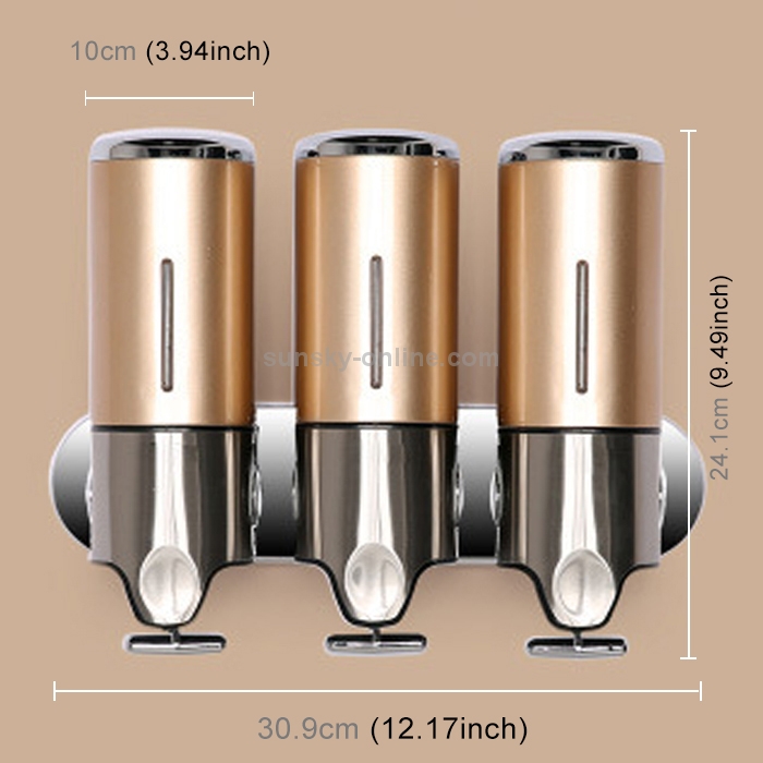 triple soap dispenser