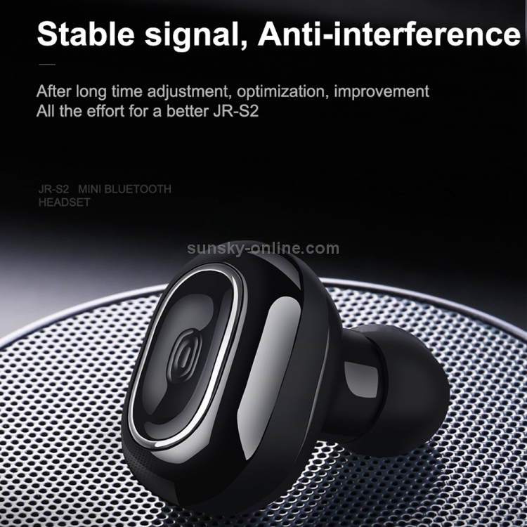 SUNSKY - JOYROOM JR-S2 Ultra-light Mini PEEK + PU Single Wireless Bluetooth Earphones with Mic