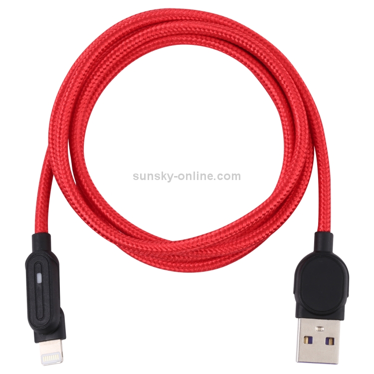 Magnetic Suction Head 8 Pin to USB Nylon Braided Charging Data Cable, Length: 1m - 1